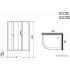Душевая кабина Niagara NG-2510-14RBK 120x80x215