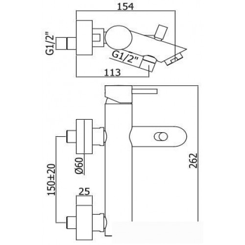 Смеситель Paffoni Light LIG023NO