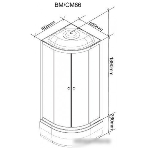 Душевая кабина Parly BM86