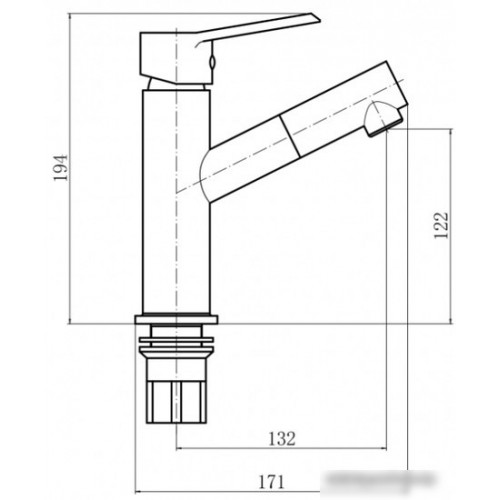 Смеситель PLstart PL4009-7 (черный)