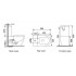 Унитаз напольный Roxen Antares Rimless Soft Close 600185-01