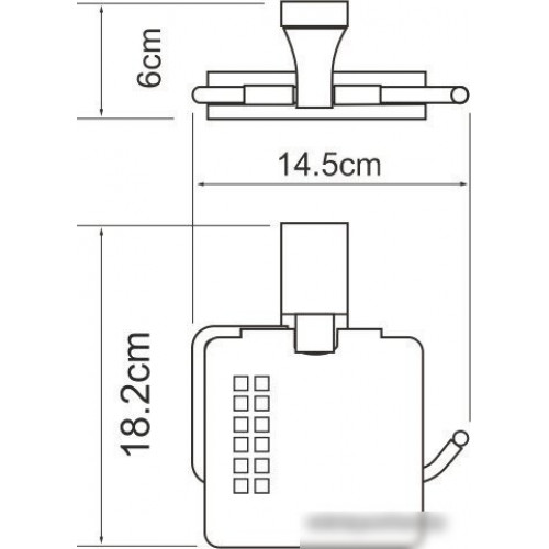 Держатель для туалетной бумаги Wasserkraft Abens K-3225