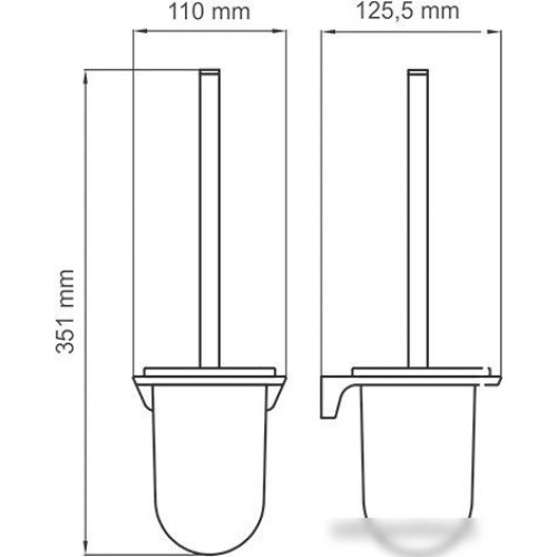Ершик для унитаза Wasserkraft Aisch K-5927