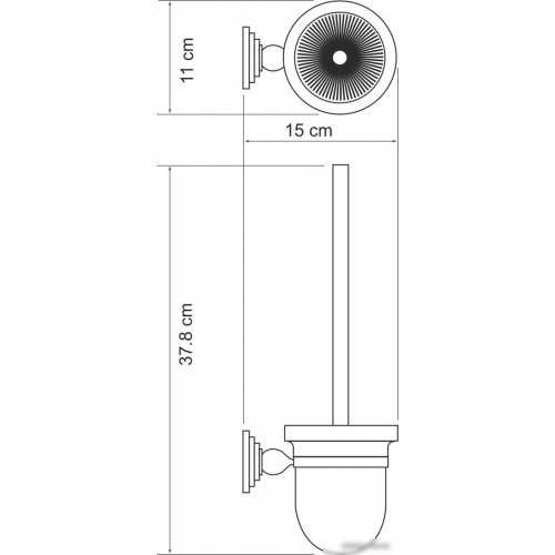 Ершик для унитаза Wasserkraft Ammer K-7027