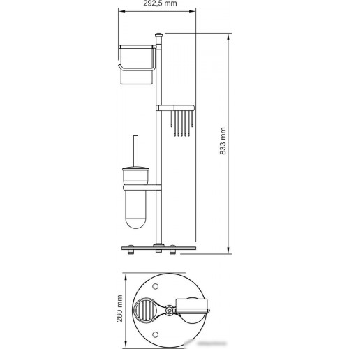 Держатель для туалетной бумаги Wasserkraft K-1236