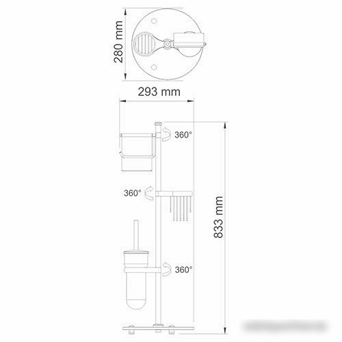 Держатель для туалетной бумаги Wasserkraft K-1236