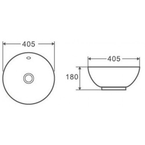 Умывальник D&K Matrix DT1390516 (белый)