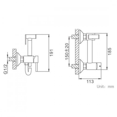 Гигиенический душ FRAP F7503-6
