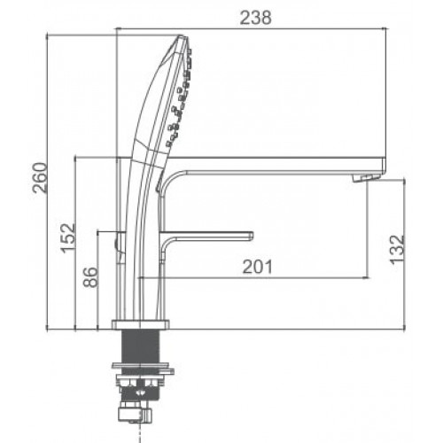 Смеситель Gappo G1117-6