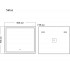 Мебель для ванных комнат Grossman Зеркало Sirius LED 80x70 128070