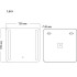 Мебель для ванных комнат Grossman Зеркало Lara LED 70x70 137070