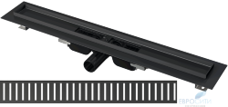 Трап напольный AlcaPlast APZ101 Black 300-950 мм (с решеткой Pure Black)