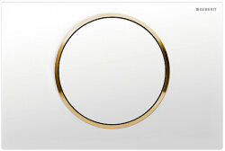 Кнопка для инсталляции Geberit Sigma10 (белый - позолоченный - белый) 115.758.KK.5