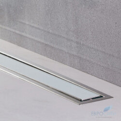Трап напольный Pestan Confluo Premium White Glass Line 300-850 мм