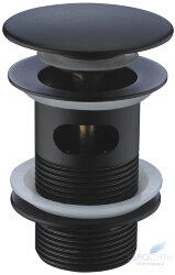 Донный клапан нажимной WasserKraft A080 (черный)