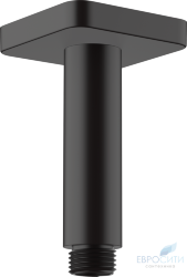 Душевой кронштейн потолочный Hansgrohe Vernis Shape Black 100 мм 26406670