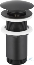 Донный клапан нажимной Armatura 660-253-81 (черный для раковин без перелива)